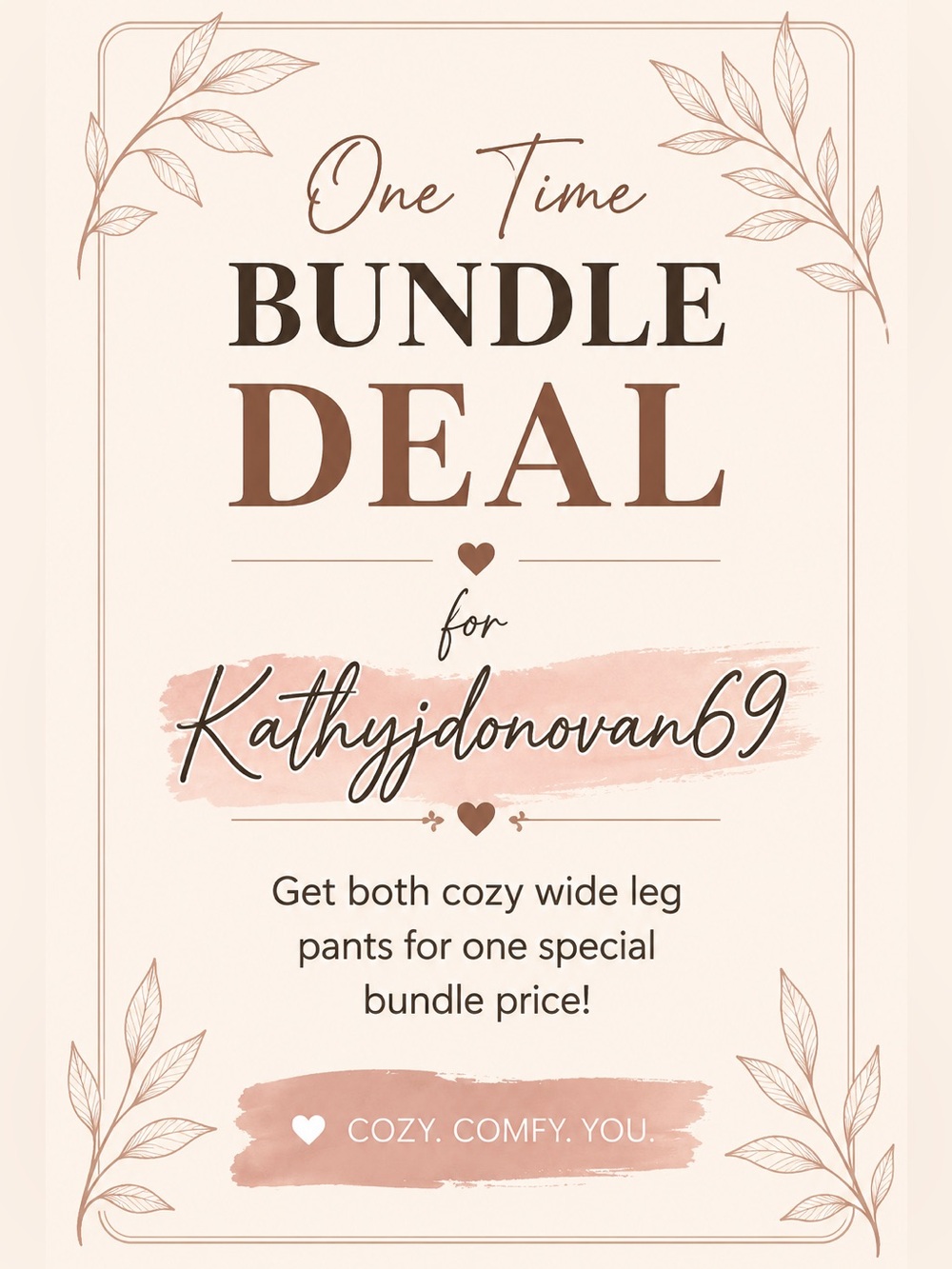 ✨ One-Time Zenana Bundle Deal for Kathyjdonovan69 ✨